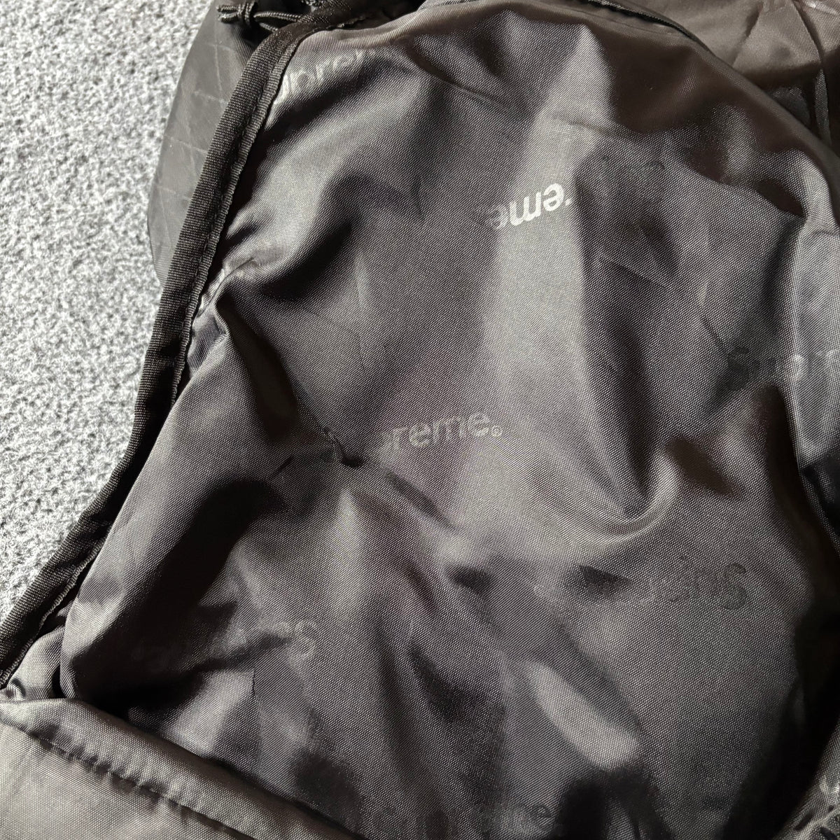 Supreme FW23 3D logo backpack black