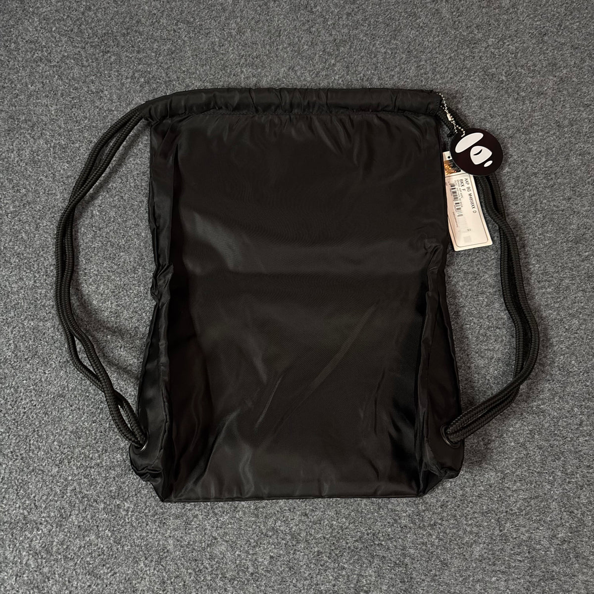 Aape drawstrings bag black