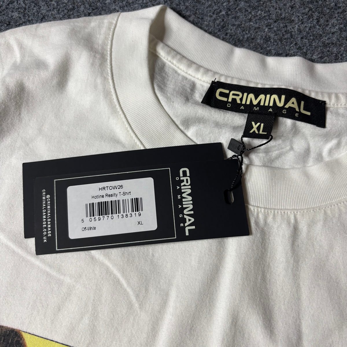 Criminal damage hotline reality tee