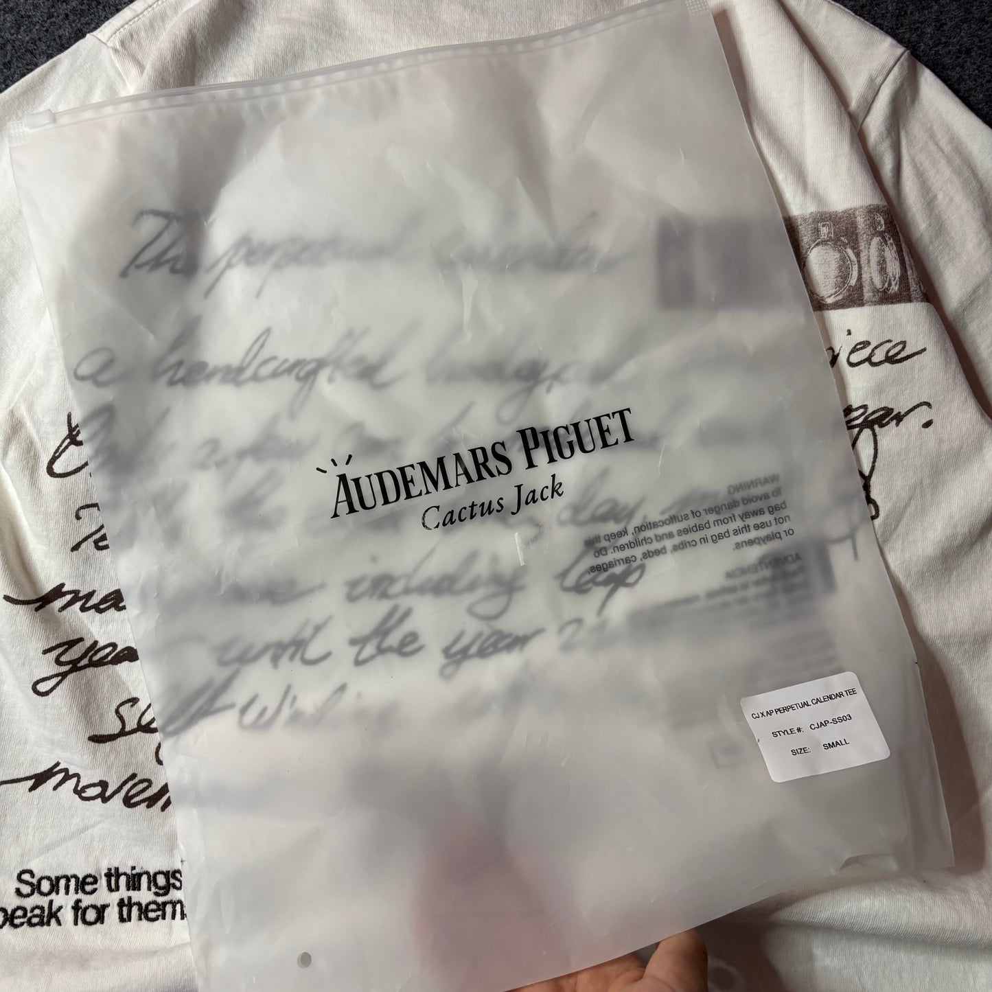 Cactus Jack x Audemars Piguet calendar tee