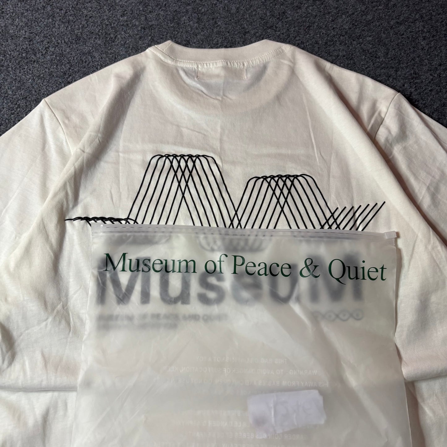 Museum of peace and quiet sound of waves tee white