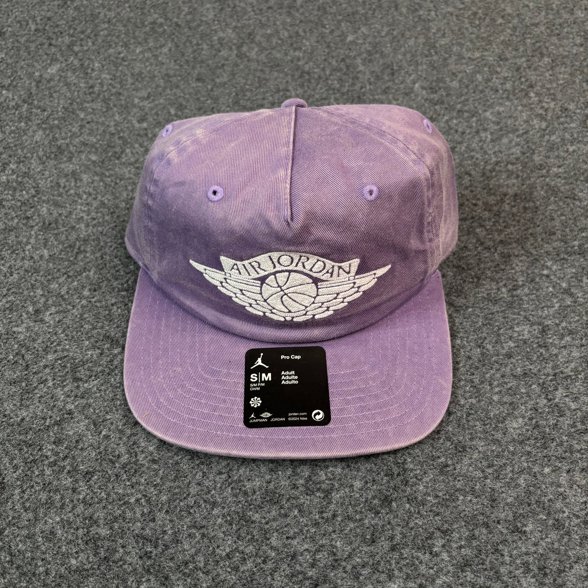 Jordan embroidered logo hat lilac