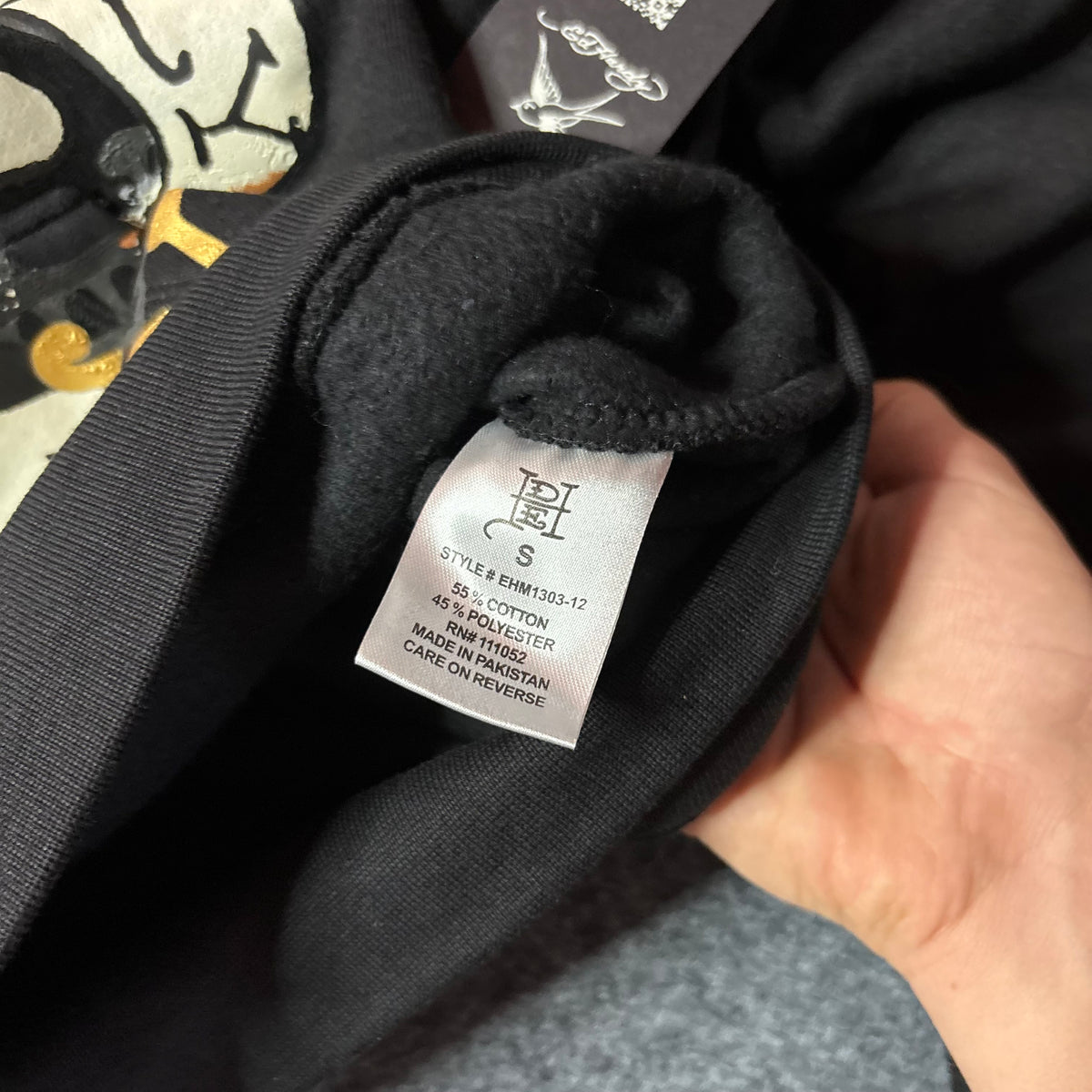Ed Hardy LKS skull boxy zip hoodie