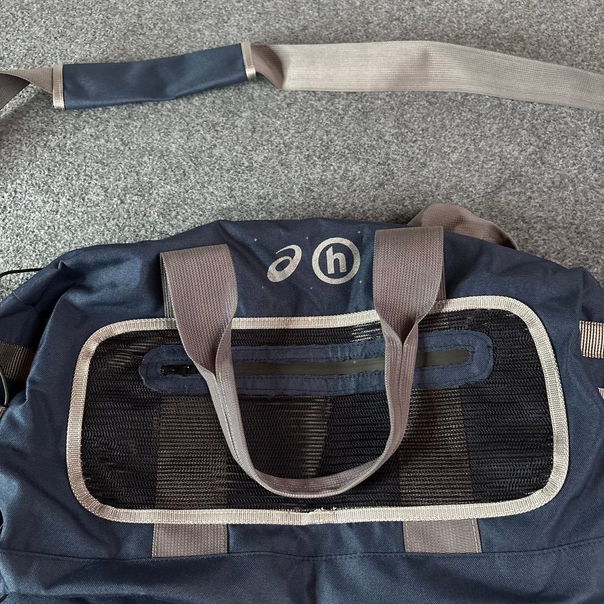Hidden NY x Asics duffle bag blue