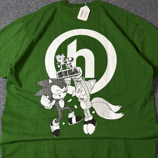 Hidden x Sega Sonic trophy green tee