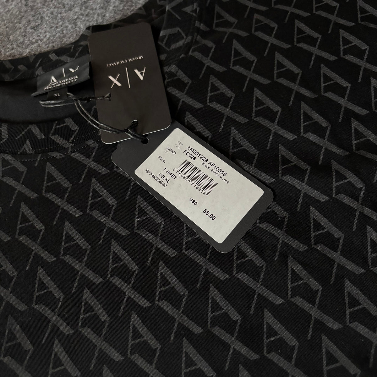 Armani exchange logo aop tee