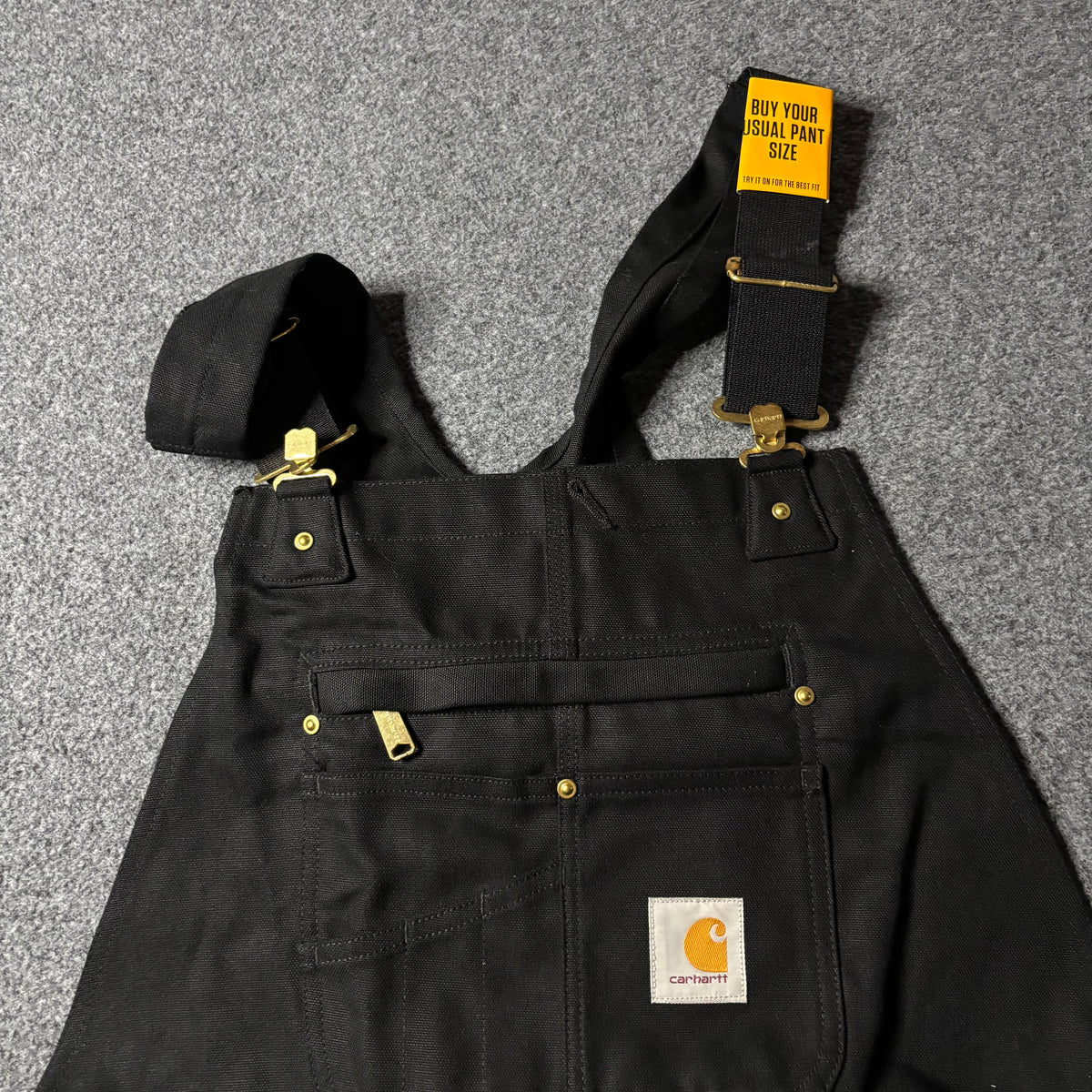 Carhartt double knee black overall