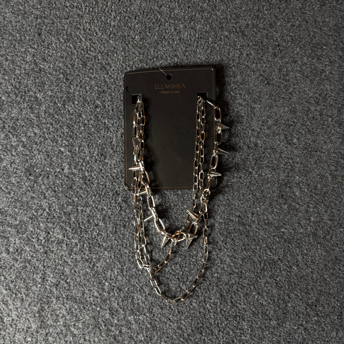 Ella Shea spoke silver pocket chain