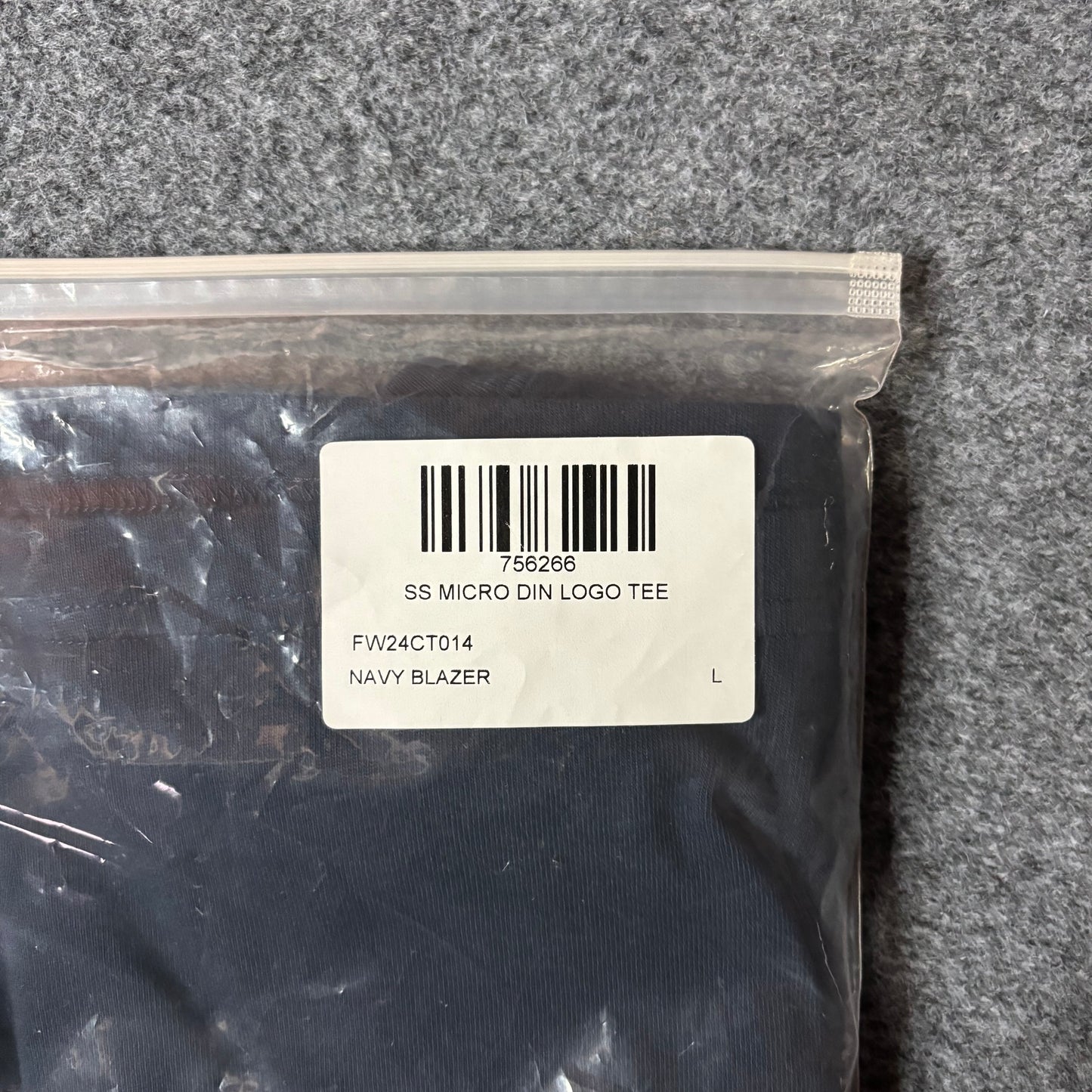 Aime Leon Dore ss micro din logo navy tee