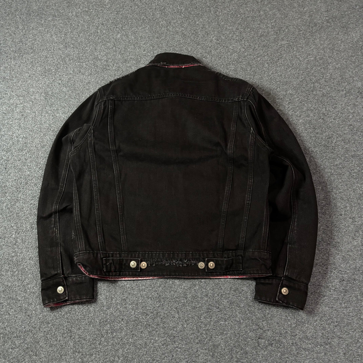 Mnml reversible paisley trucker jacket
