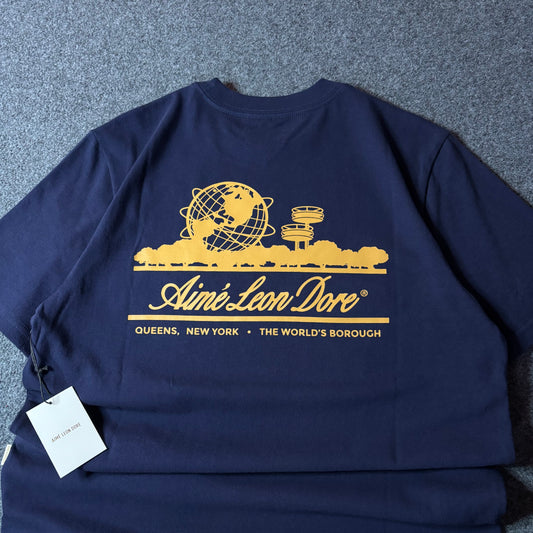 Aime Leon Dore unisphere evening blue tee