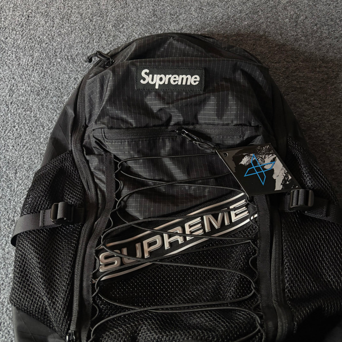 Supreme FW23 3D logo backpack black