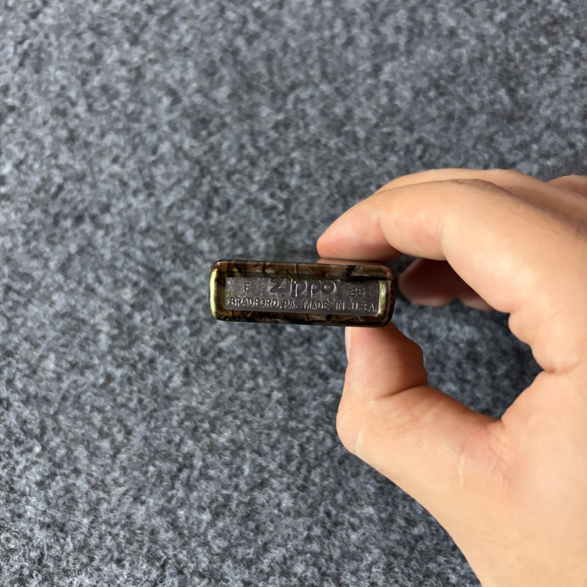 Supreme camo logo zippo real tree