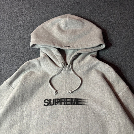 Supreme Motion Logo grey hoodie SS23