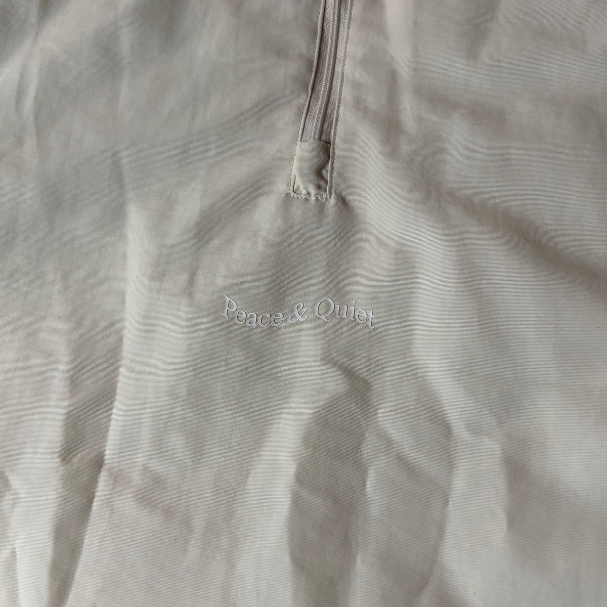Museum of peace and quiet Wordmark Nylon Quarter Zip
Bone