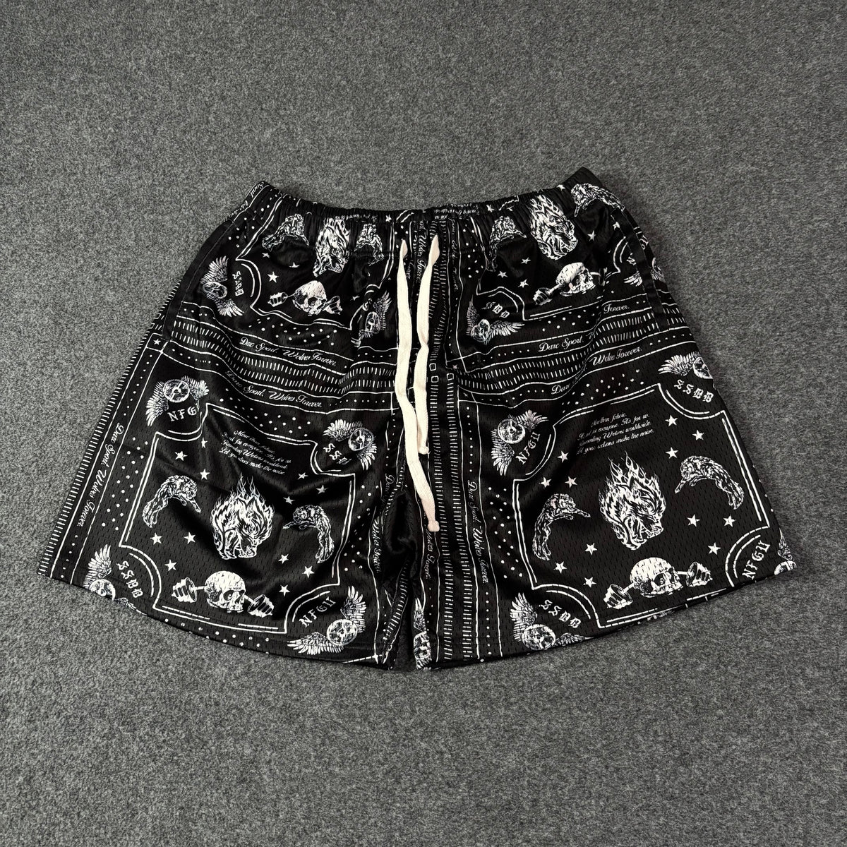 Darc Sports Wolves Forever bandana shorts