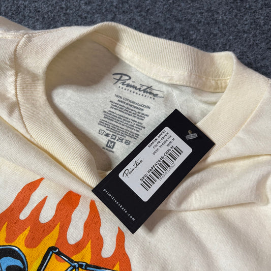 Primitive stakes beige tee