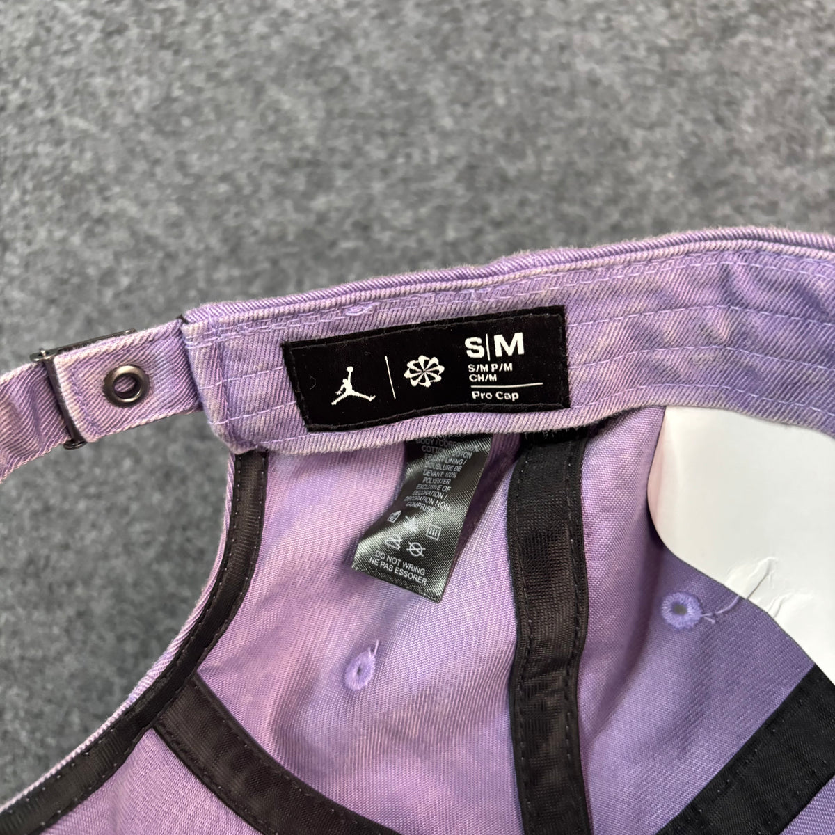 Jordan embroidered logo hat lilac