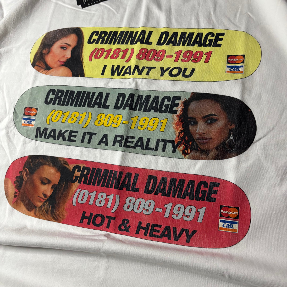 Criminal damage hotline reality tee