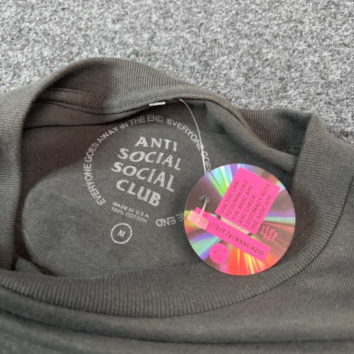 Anti Social Social Club bat emoji tee black