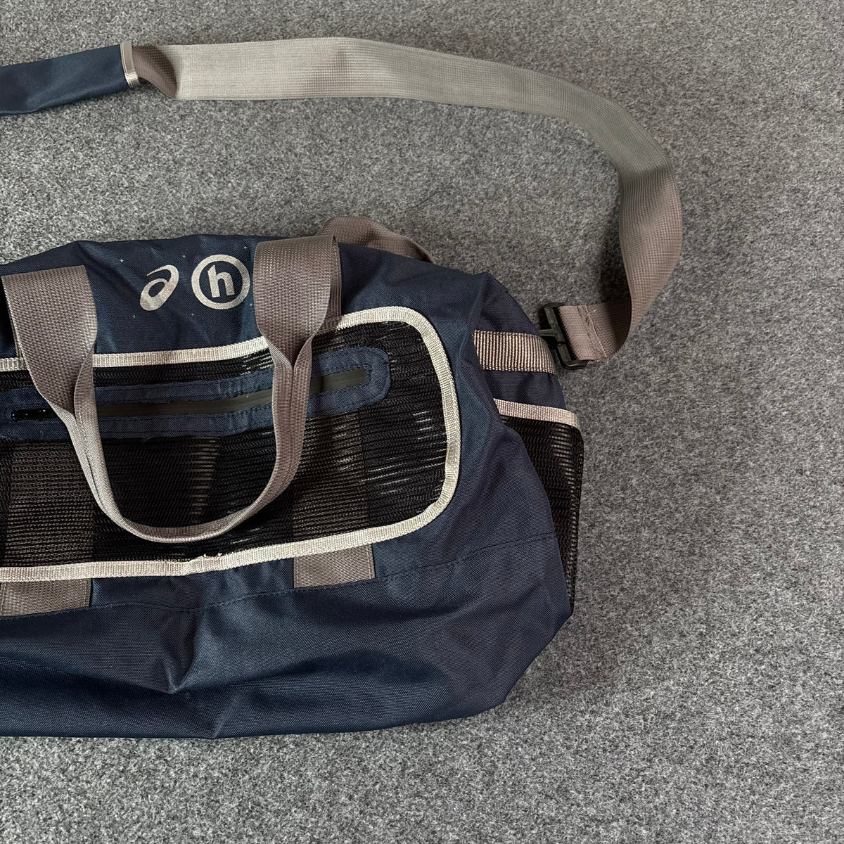 Hidden NY x Asics duffle bag blue