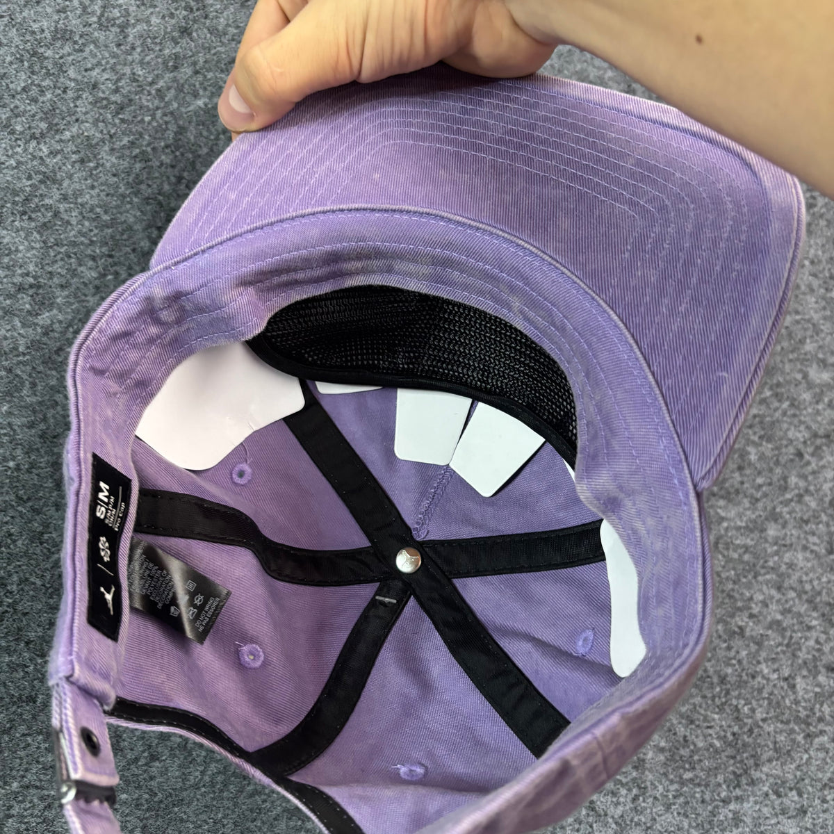 Jordan embroidered logo hat lilac