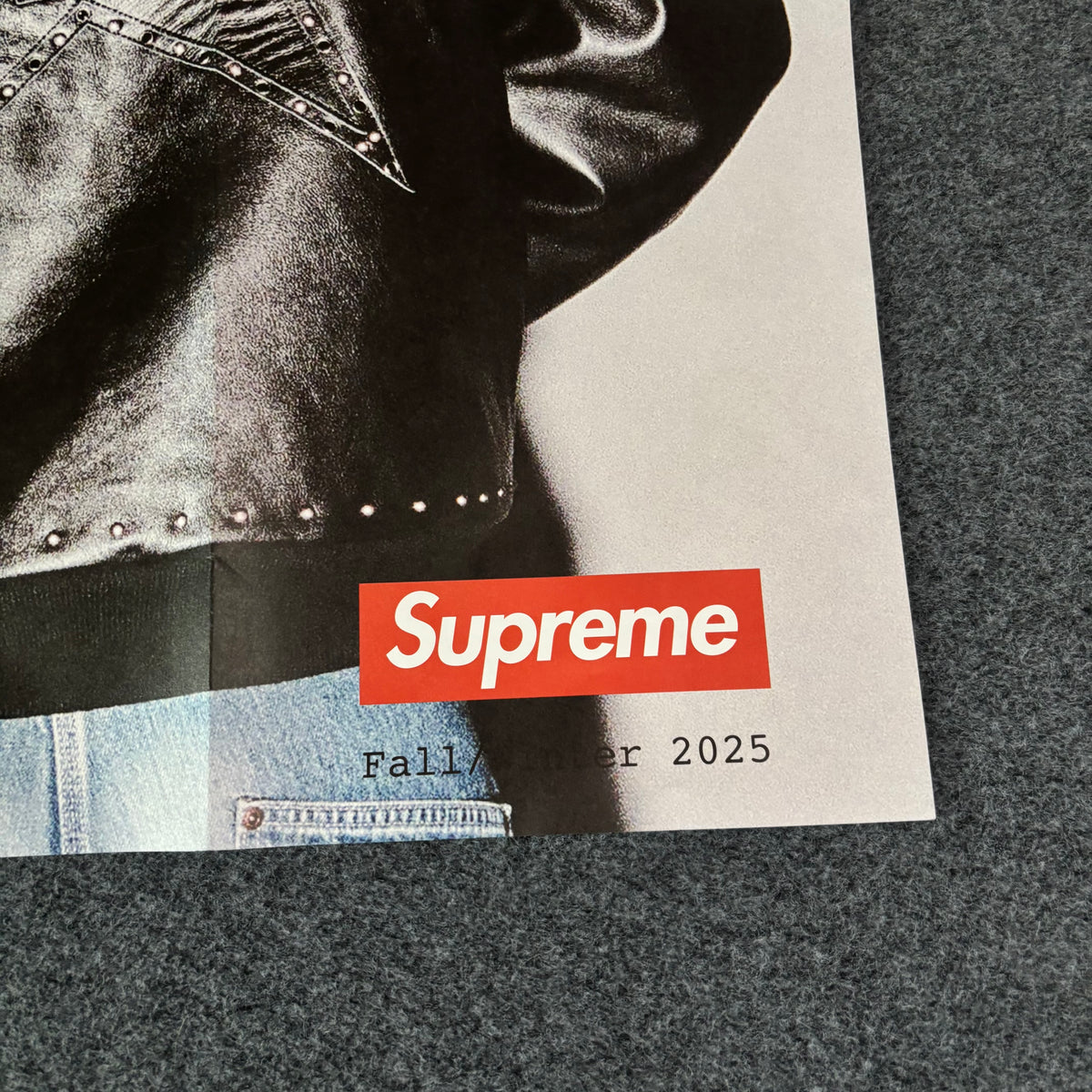 Supreme fall/winter 25 lookbook poster