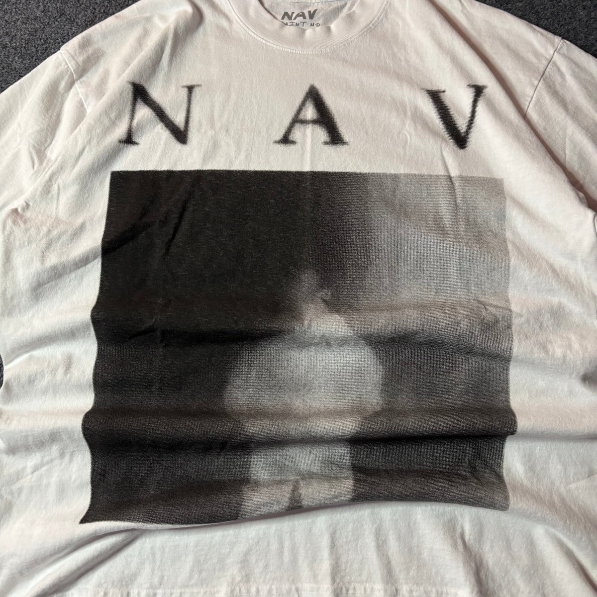 Saint Michael x NAV “rexdale” white tee