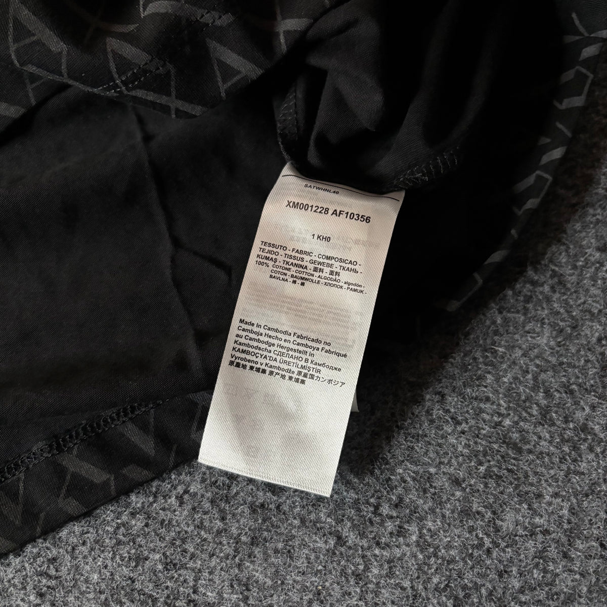 Armani exchange logo aop tee