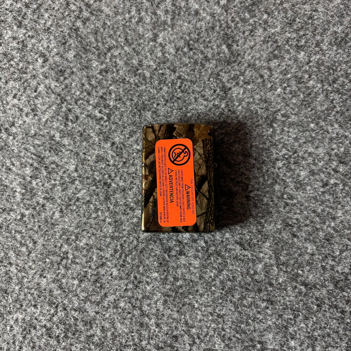 Supreme camo logo zippo real tree