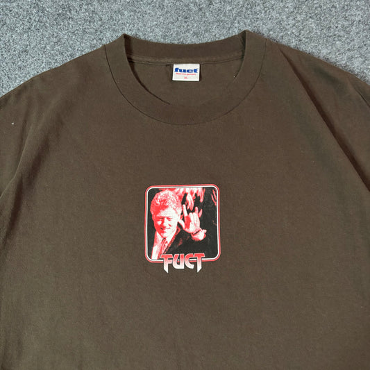 FUCT Bill Clinton tee brown