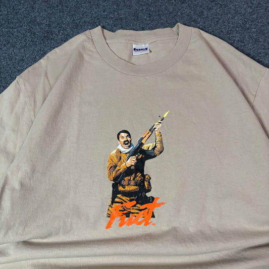 FUCT crazy ak47 beige tee
