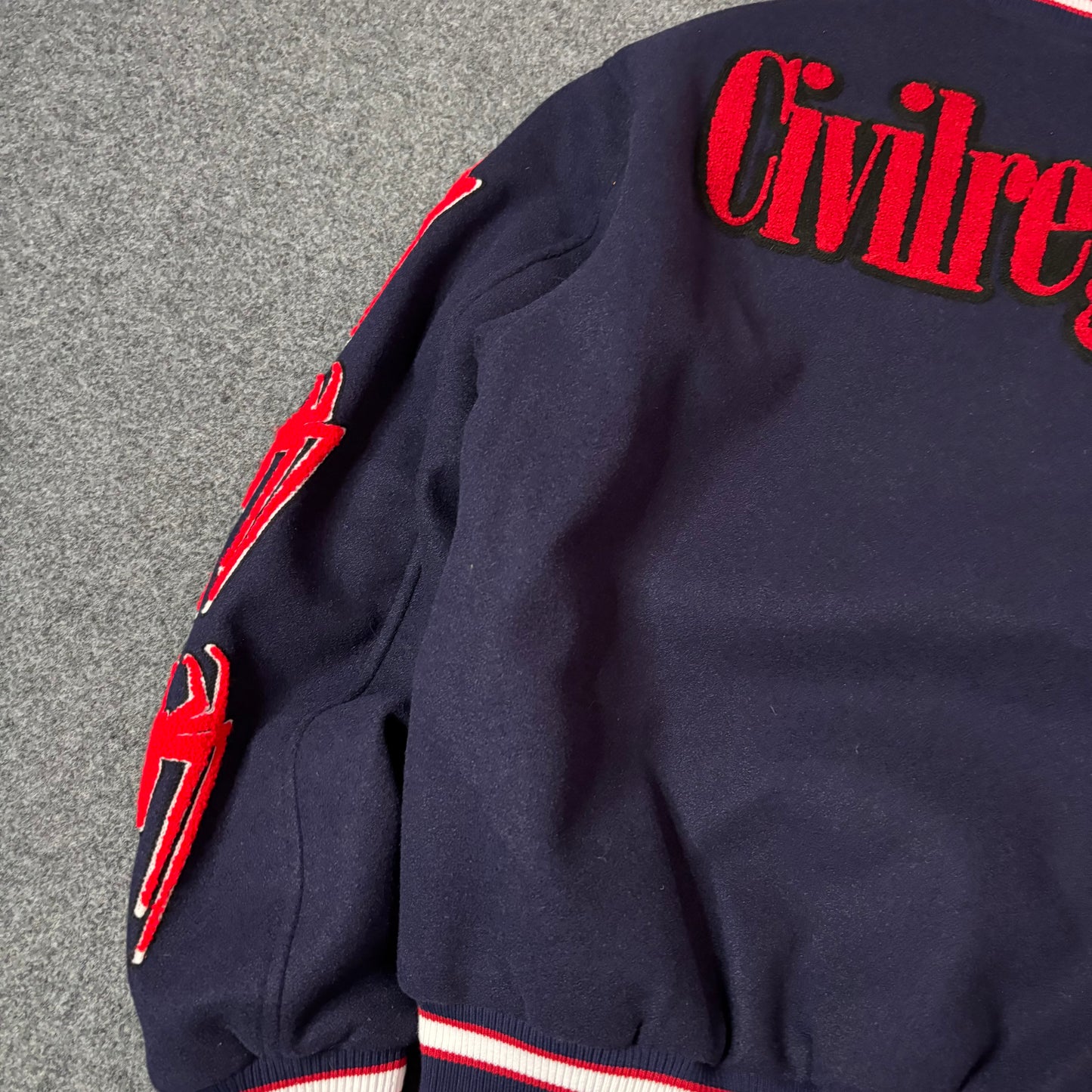 Civil Regime Spiderman varsiity jacket
