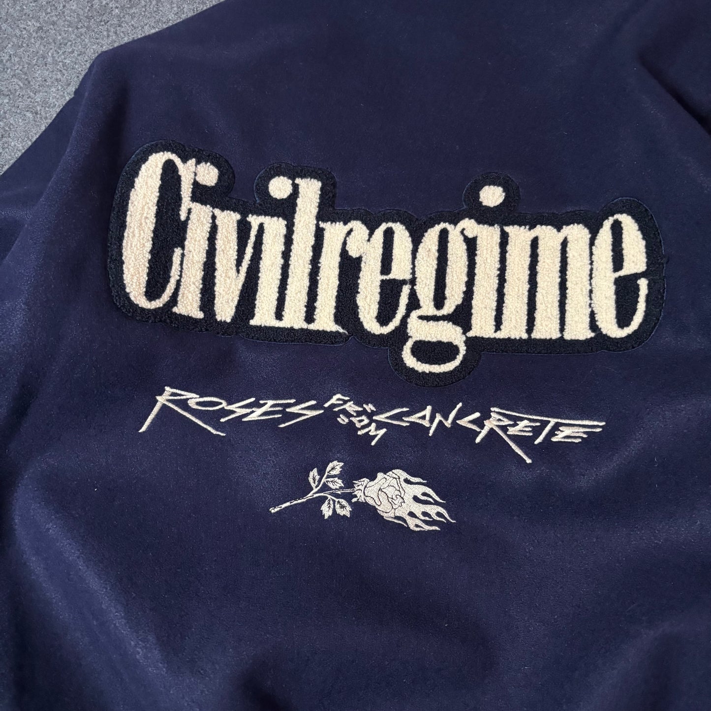 Civil Regime blue varisty jacket