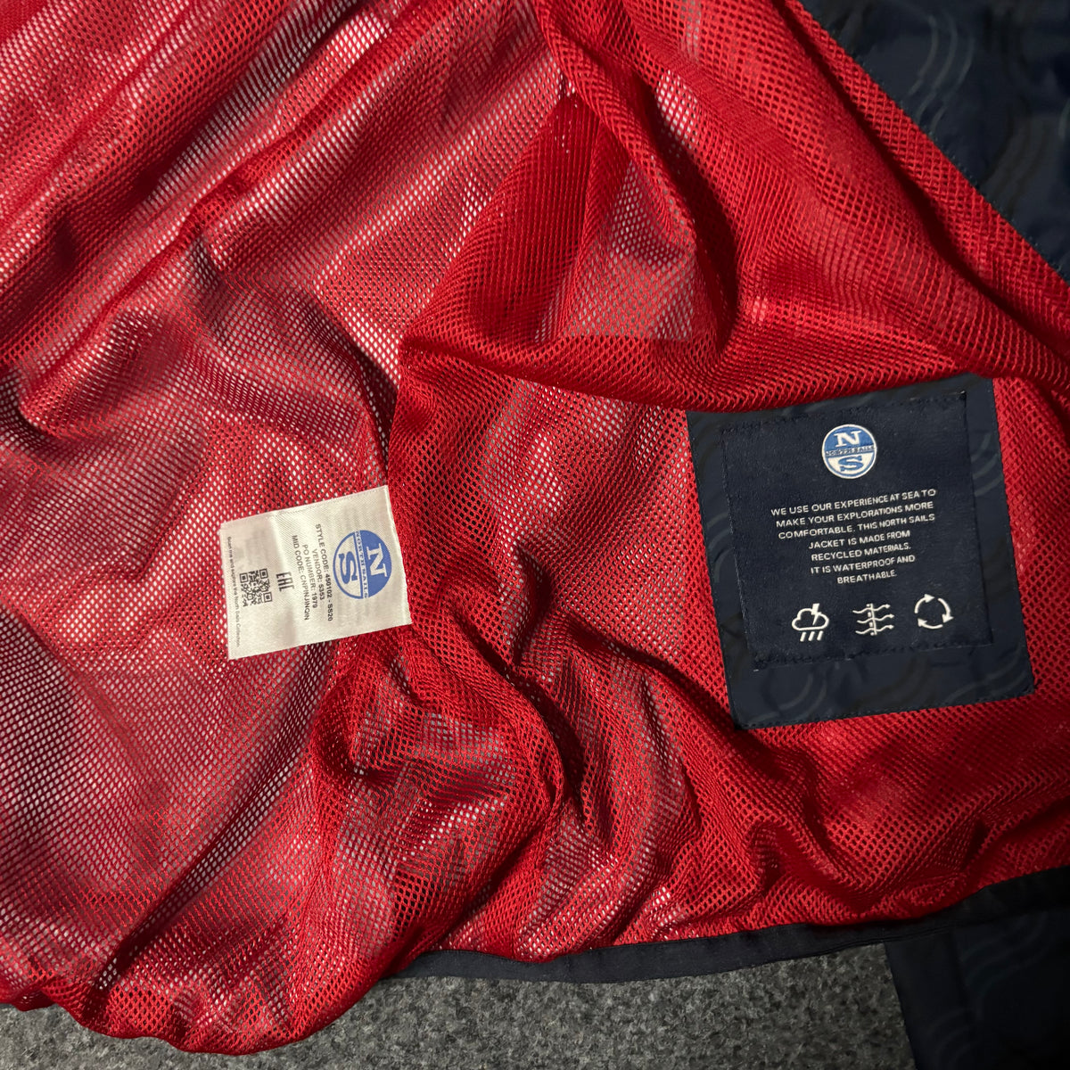 Prada X North Sails blue jacket