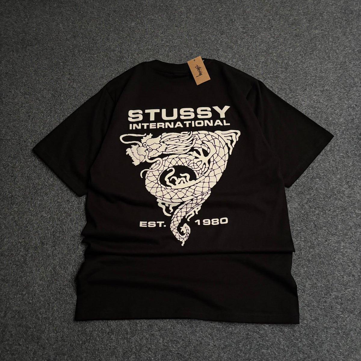 Stussy international dragon tee black