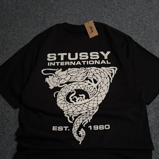Stussy international dragon tee black