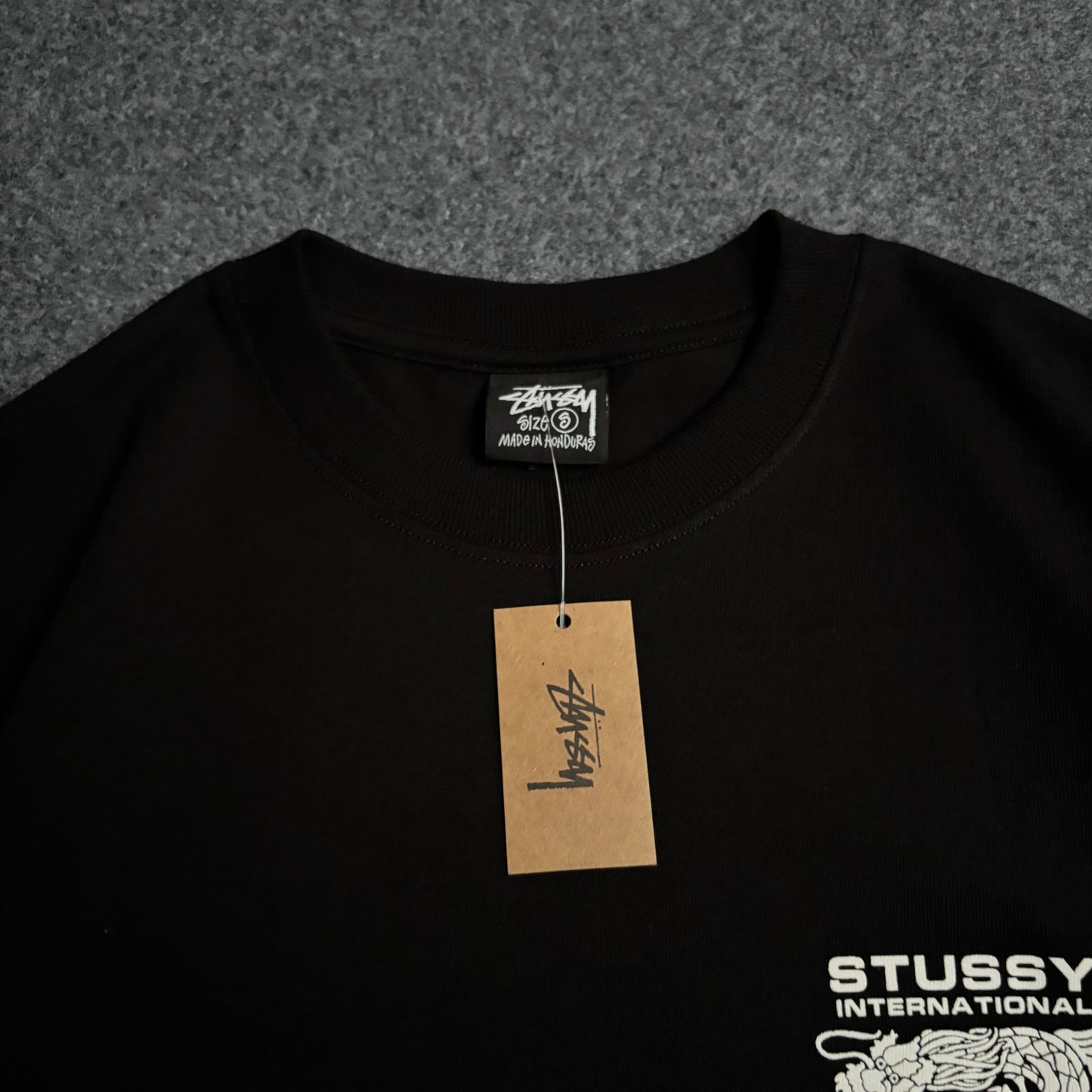 Stussy international dragon tee black