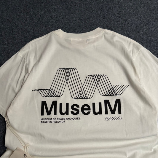 Museum of peace and quiet sounds of waves tee bone white