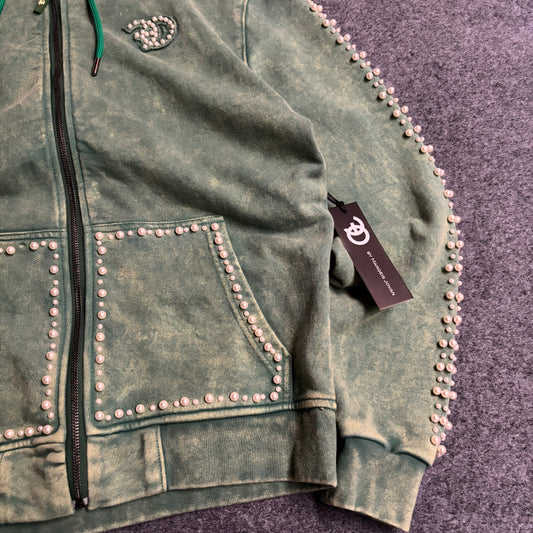 Frost Originals "Blind Faith" zip up matcha green