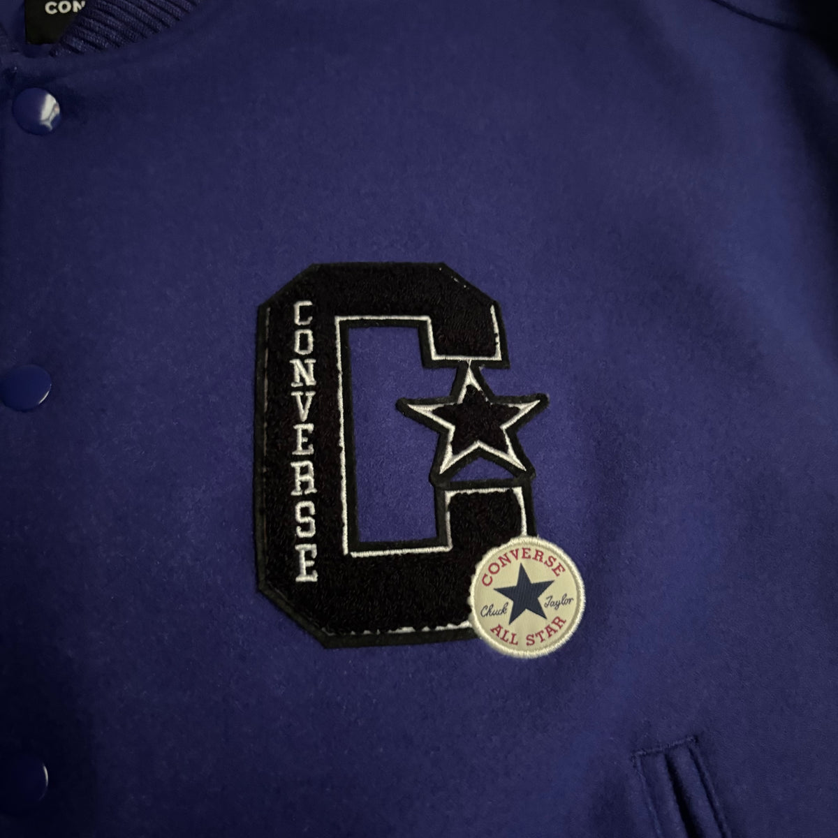 Converse purple varisty jacket