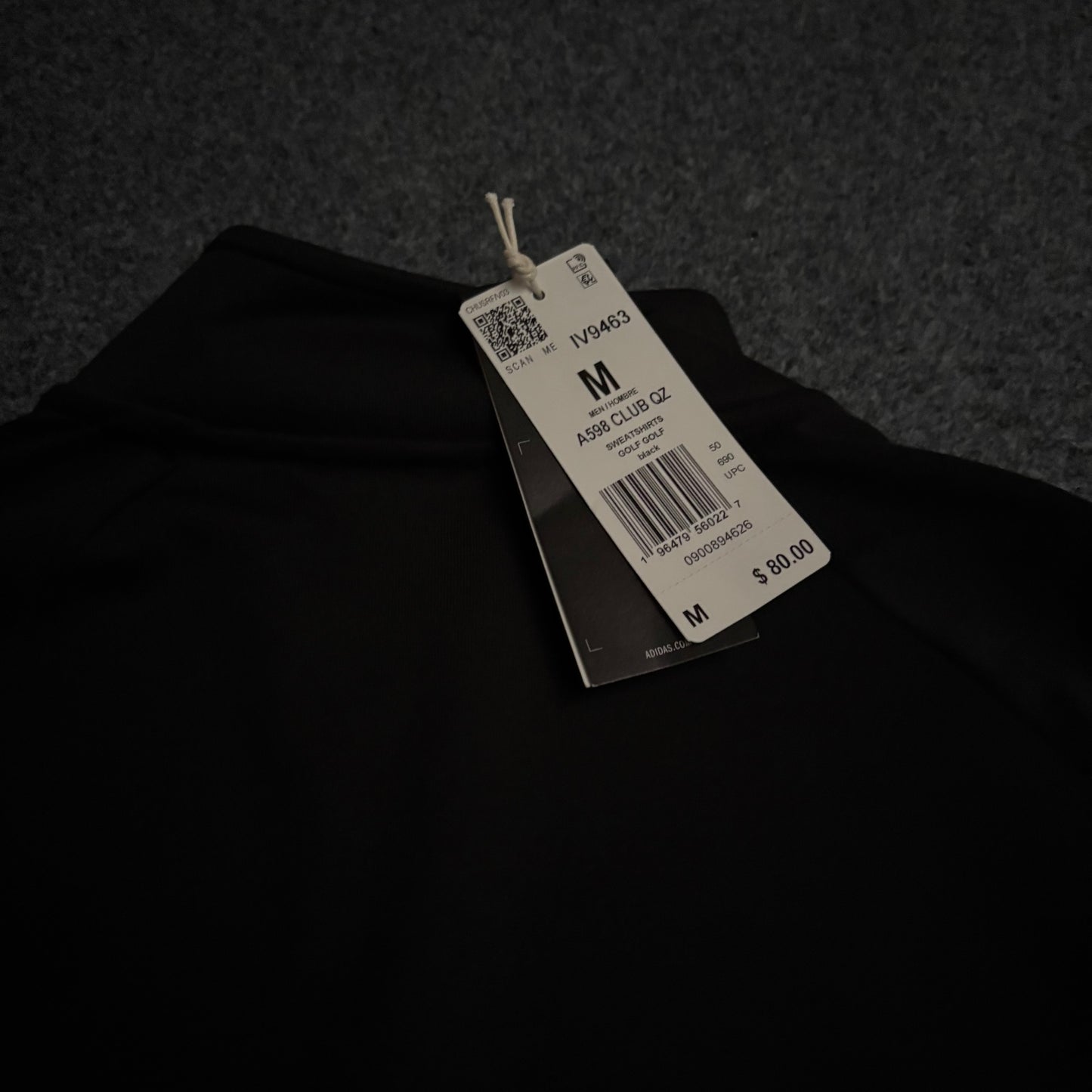Adidas quarter zip jacket sleeve logo
