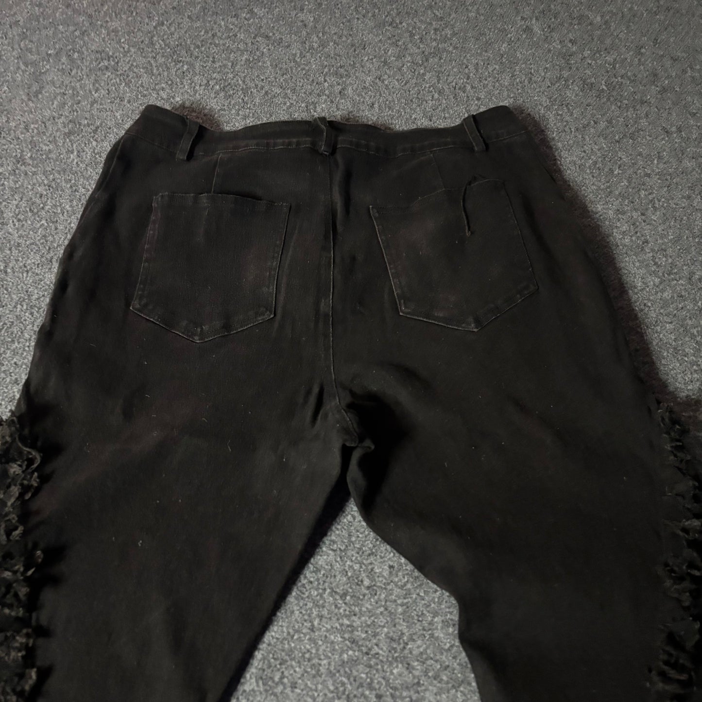 Verseas flared black jeans