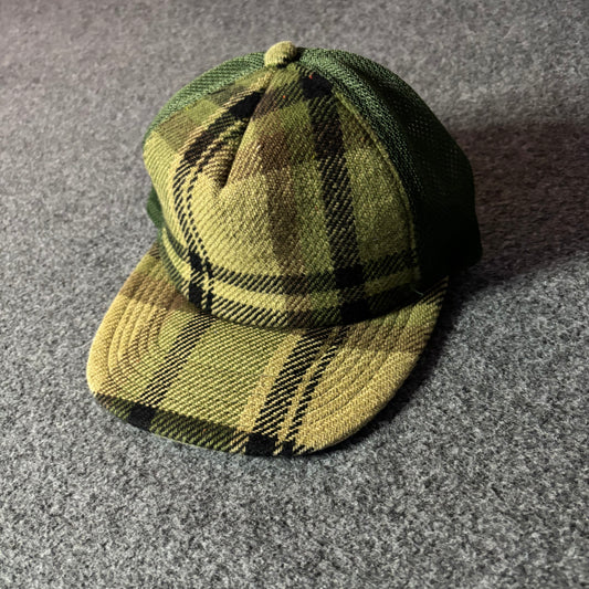 Bape nigo era plaid hat green