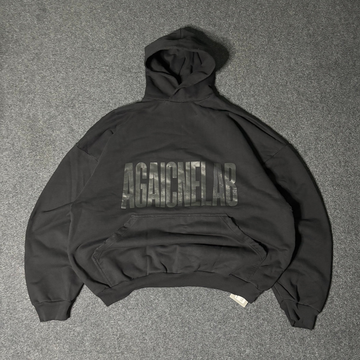 Balenciaga "AGAINELAB" oversized distressed hoodie