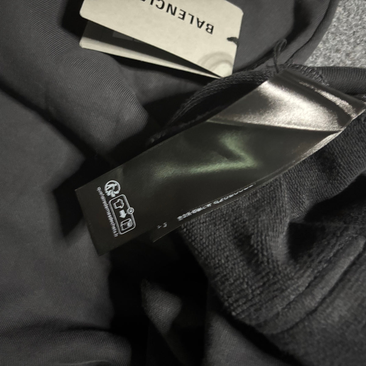 Balenciaga "AGAINELAB" oversized distressed hoodie