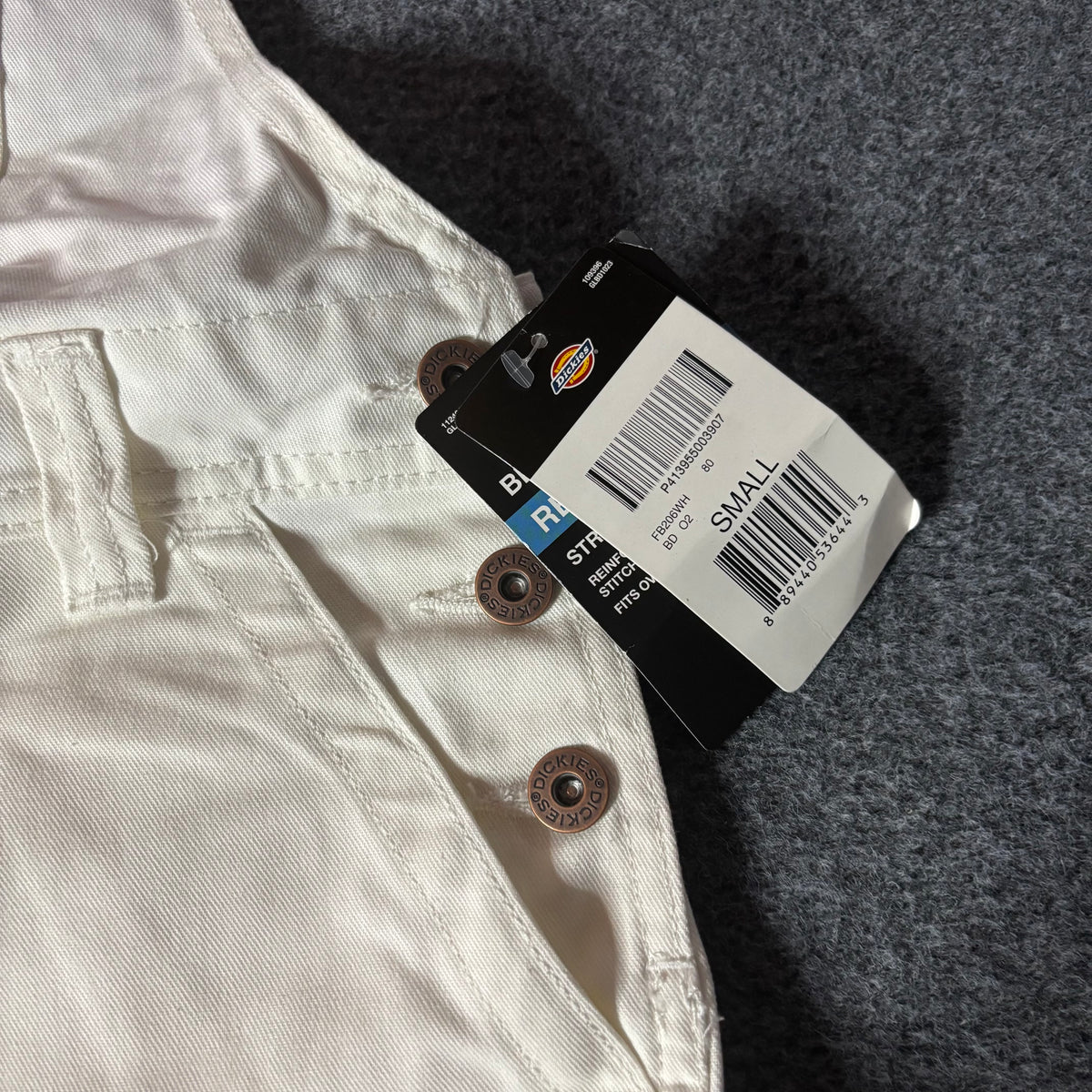 Dickies white double knee