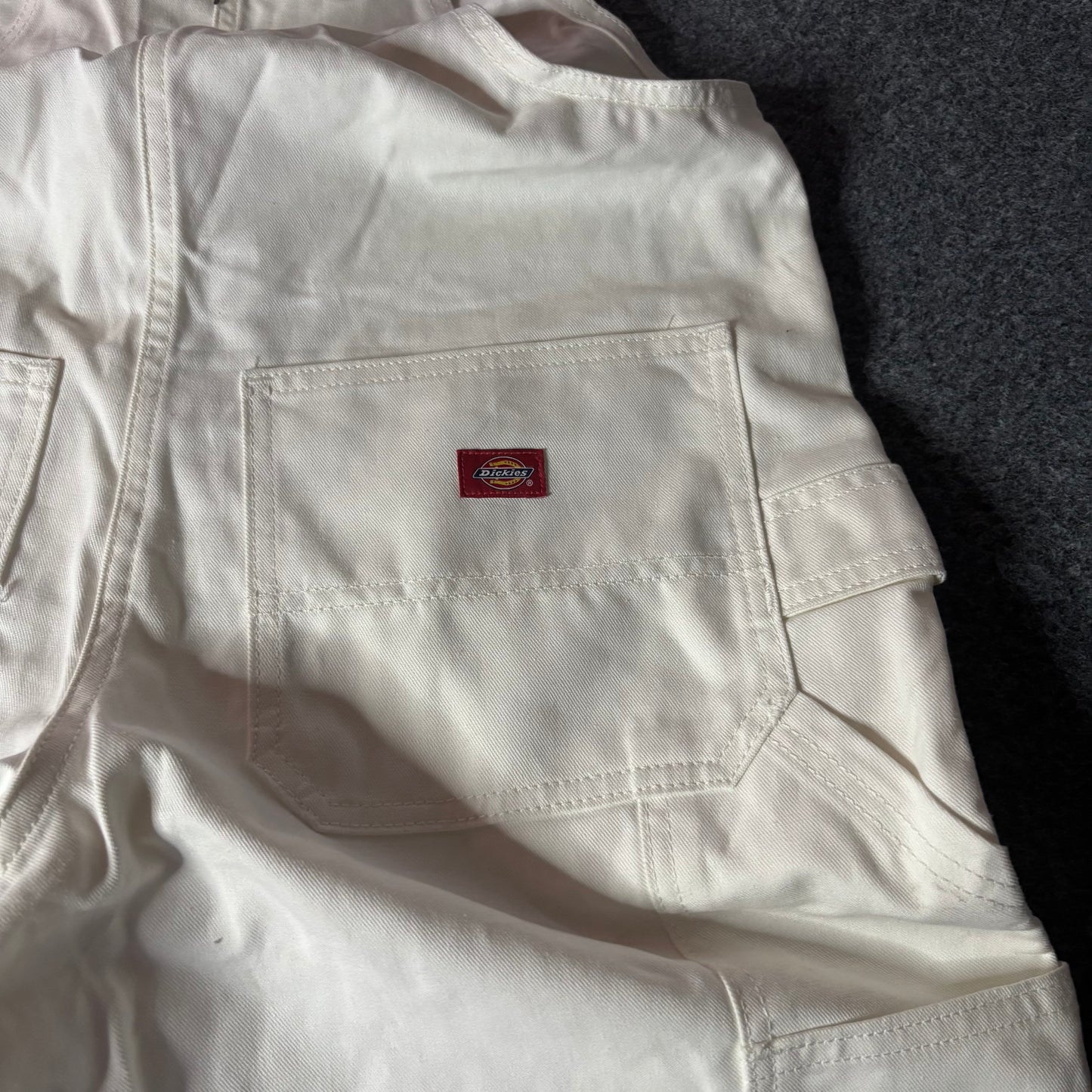 Dickies white double knee