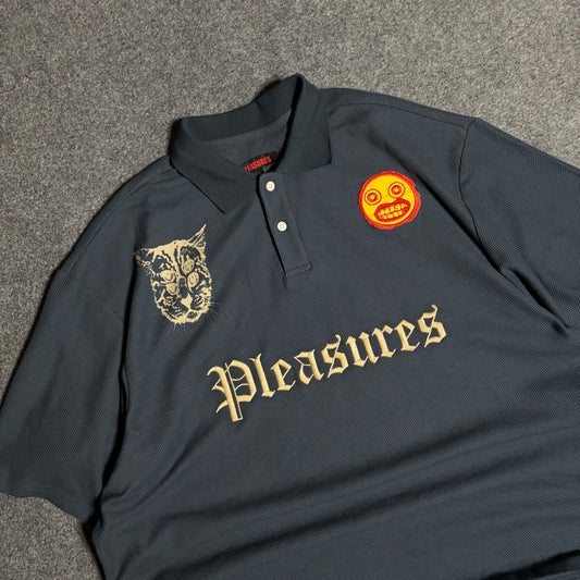 Pleasures polo blue