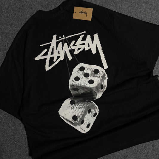 Stussy dice tee black